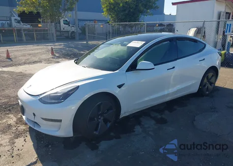 2021 Tesla Model 3 Standard Range Plus Rear-Wheel Drive из США, поврежденный, VIN 5YJ3E1EA0MF006507